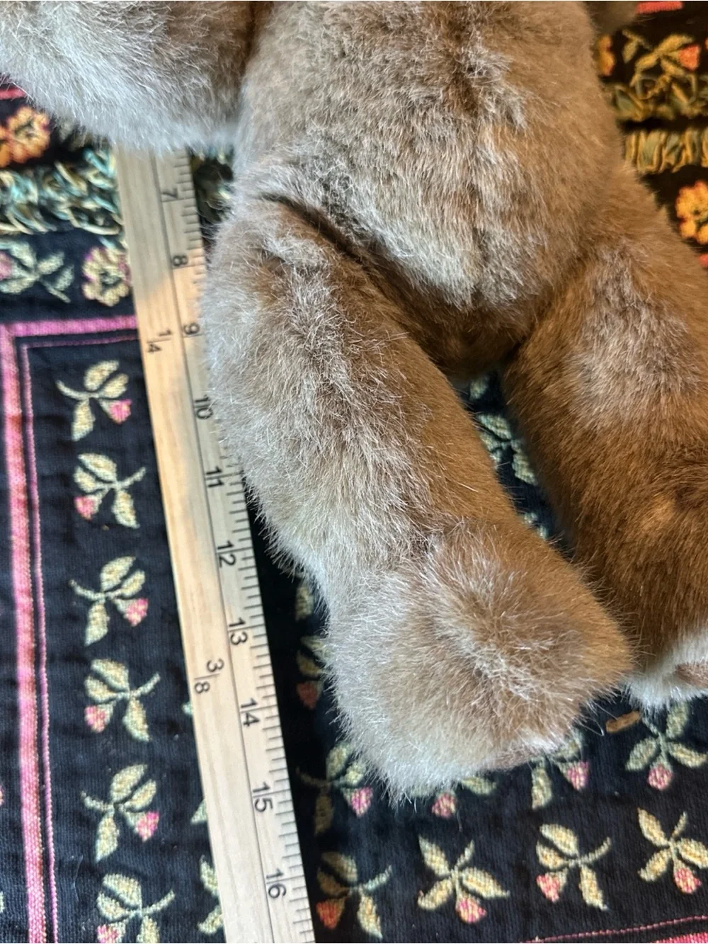 Vintage Teddy Bear Company Jointed Plush Rare Excellent Condition Lace Colar